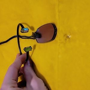 Kendra Scott Navy Gunmetal Mirror Pendant Necklace and Bangle